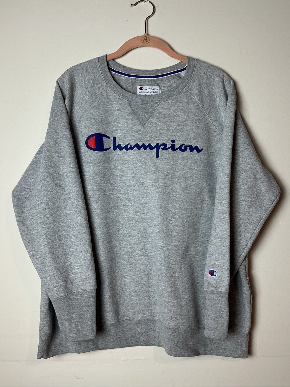 Champion Gray Logo Crewneck Sweatshirt Women’s Size 1x